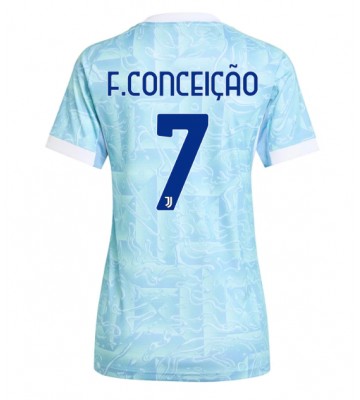 Juventus Francisco Conceicao #7 Replika Udebanetrøje Dame 2025-26 Kortærmet